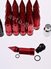 Комплект гаек-карандаш (лёгкие) R104 12*1,5 (20шт, высота 55мм) красный фото 5