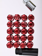 Секретки гайки F651 12*1,5 (16P+4+2, высота 32 мм) красный фото 8