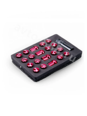 Секретки гайки M89/435 12*1,25 (20+1 высота 28 мм) красный фото 3