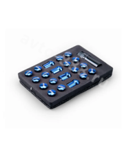 Секретки гайки M89/435 12*1,25 (20+1 высота 28 мм) синий фото 3