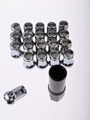 Секретки гайки 12*1,25 N042 (комплект 20 шт, ключ 17) хром фото 2