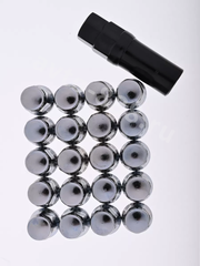 Секретки гайки 12*1,25 N042 (комплект 20 шт, ключ 17) хром фото 6