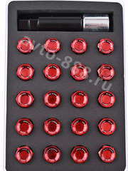 Секретки гайки F651 12*1,25 (16P+4+2, высота 32 мм) красный фото 4