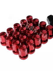 Секретки гайки 12*1,5 N042 (комплект 20 шт, ключ 17) красный фото 2