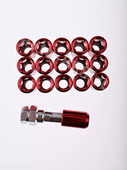 Секретки гайки R028 12*1,25 (16 шт, высота 32 мм, сквозная) красный фото 5