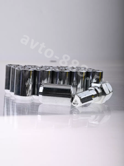 R028 12*1,5хром  Секретики гайки (16 шт, высота 32 мм, сквозная) фото 13