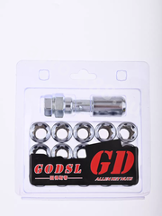 R028 12*1,5хром  Секретики гайки (16 шт, высота 32 мм, сквозная) фото 3