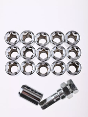 Секретки гайки R028 12*1,25 (16 шт, высота 32 мм, сквозная) хром фото 8