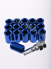 Секретки гайки R028 12*1,25 (16 шт, высота 32 мм, сквозная) синий фото 9