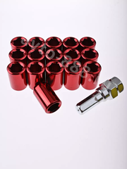 Секретки гайки R028 12*1,5 (16 шт, высота 32 мм, сквозная) красный фото 8