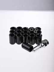 Секретки гайки R028 12*1,5 (16 шт, высота 32 мм, сквозная) черный фото 4