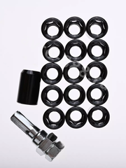 Секретки гайки R028 12*1,5 (16 шт, высота 32 мм, сквозная) черный фото 5