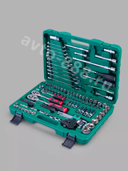 Набор инструментов SRUNV в кейсе 121 предметов зеленый фото 5