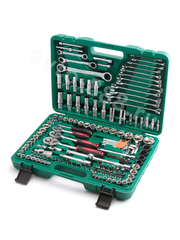 Набор инструментов SRUNV в кейсе 150 предметов зеленый фото 4