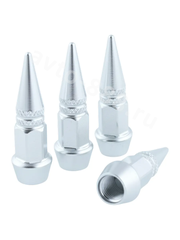 Колпачок ниппеля универсальный 4шт. пуля HV05 хром фото 7