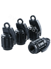 Колпачок ниппеля универсальный 4шт. граната чёрный фото 8