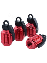 Колпачок ниппеля универсальный 4шт. граната красный фото 7