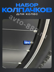 Колпачок ниппеля универсальный 4шт. TYPER синий фото 5