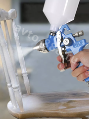 Краскопульт пневматический H-827 с верхним бачком фото 14