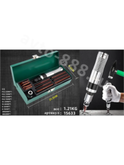 Набор ударных отверток с битами 12 предметов в металлическом кейсе фото 11