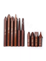 Набор ударных отверток с битами 12 предметов в металлическом кейсе фото 12