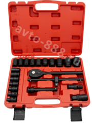 Набор ударных головок 1/2 (23 предмета) короткий фото 1