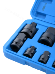 Набор переходников ударных для торцевых головок 1/4" 3/8" 1/2" 8 предметов фото 7