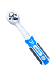 Трещотка для торцевых головок, Сr-V сталь, 72 зубца, 150мм 1/4 (изогнутый, зеленый) FEINREX фото 1