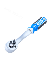 Трещотка для торцевых головок, Сr-V сталь, 72 зубца, 150мм 1/4 (изогнутый, зеленый) FEINREX фото 5