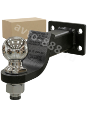 Кронштейн фаркопа усиленный (с четырьмя крепежными отверстиями) длина 250 мм, с шаром 50мм фото 1