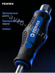 Набор ударных отверток FEINREX 12 предметов PH/SL (в кейсе) фото 2