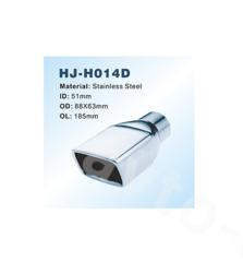 Насадка на глушитель H014D хром фото 7