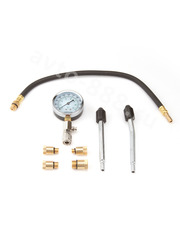 Компрессометр для бензиновых двигателей с набором адаптеров фото 2