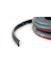 Уплотнитель со скотчем чёрный, длина 1.7м фото 3