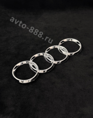 Эмблема AUDI 180*58 (задняя А6) AE-002 фото 1