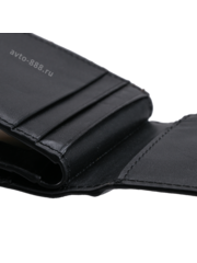 Визитница М&B чёрная кожа, 16 отделов для карт фото 5