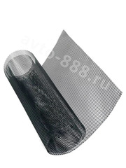 Сетка на решетку ячейка 3х6мм алюминиевая чёрная (1000*330мм) МЕЛКАЯ фото 2