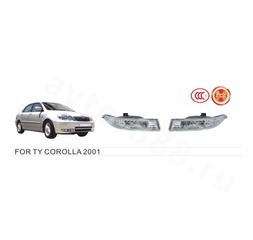 Противотуманные фары TOYOTA COROLLA 120 / FIELDER 00-03 (без проводов) фото 2