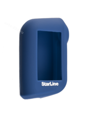 Чехол на пульт сигнализации силиконовый A93 темно-синий фото 2