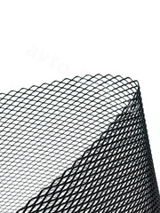 Сетка на решетку ячейка 3х6мм алюминиевая чёрная (1000*330мм) МЕЛКАЯ фото 3