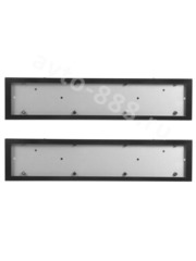 Рамка номера чёрная (2шт) 8304 фото 1