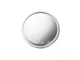 Колпачок на литье хром универсальный выпуклый с ободком, ø 56/58 (1 шт) фото 1