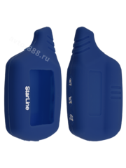 Чехол на пульт сигнализации силиконовый В9 А91 темно-синий фото 1