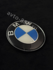 Эмблема BMW (Ø82мм) (бело-голубой) BE-007 фото 1