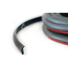 Уплотнитель со скотчем чёрный, длина 10м фото 3