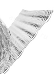 Сетка на решетку ячейка 8х25мм алюминиевая серебро (1000*330мм) КРУПНАЯ фото 6