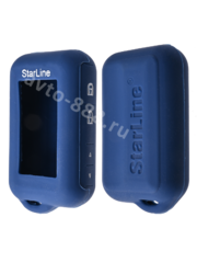 Чехол на пульт сигнализации силиконовый E90 темно-синий фото 1