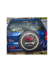 Чехол на запаску RAV-4 чёрный (215*70*16) фото 8