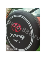 Чехол на запаску RAV-4 чёрный (215*70*16) фото 9