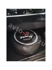 Чехол на запаску RAV-4 чёрный (215*70*16) фото 3